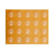 Набор самоклеющих силиконовых протекторов 10мм/20шт (74911)