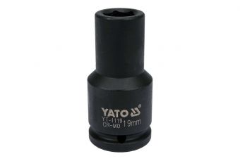 Торцевая ударная головка глубокая 3/4" 19мм (YT-1119)