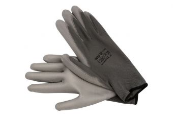 Рабочие перчатки серые | нейлон / полиуретан | Размер 10 (YT-7472)