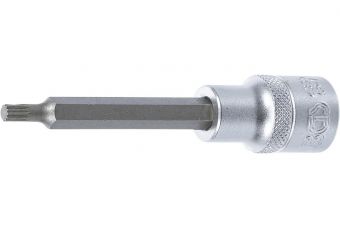 Bit Socket | length 100 mm | 12.5 mm (1/2") Drive | Spline (for XZN) | M5 (4359)