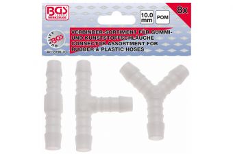 Ассортимент Шланговых Соединителей | Топливостойкий | 10 мм | 8 шт. (8790-10)