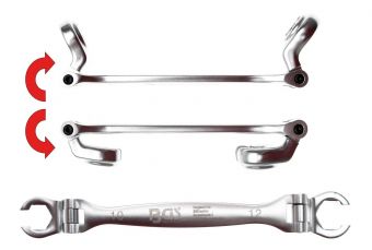 Double Ring Spanner for Brake Lines and Joints | 10 x 12 mm (30413)