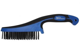 Стальная проволочная щетка с пластиковой ручкой | 282 мм (9316)