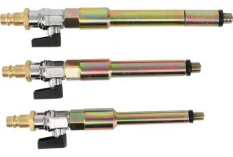 Комплект пневматических адаптеров для патронов свечей накаливания M8 x 1,0, M10 x 1,0, M 10 x 1,25 | 3 шт. (9519)