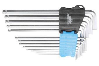 Набор ключей L-типа | удлиненные | внутренний hex / внутренний hex с шаром | 1,5 - 10 мм | 13 шт. (9799)