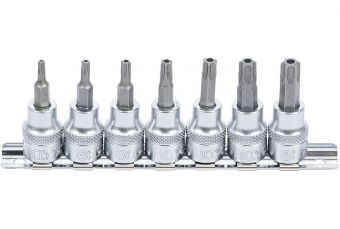 Набор вставок | 10 мм (3/8") | T-Star с отверстием (для Torx) T15 - T50 | 7 шт. (9341)