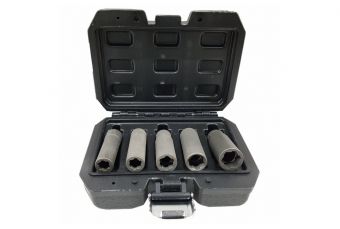 Набор головок для поврежденных болтов | метрические / дюйм | длинные | 10 мм (3/8") | 10 - 16 мм | 5 шт. (DNR5)