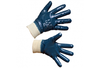 Nitrile-coated work gloves with rubber coating (KD625)