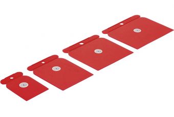 Японский скребок | пластик | 50/80/100/120 мм | 4 шт. (1634)