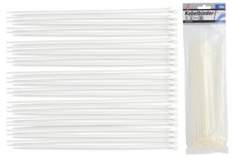 Ассортимент кабельных стяжек | белый | 4,8 х 250 мм | 50 шт.. (80770)