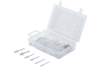 Заклёпки алюминивые | Ø 2,4-4,8 мм | 70 шт. (88142)