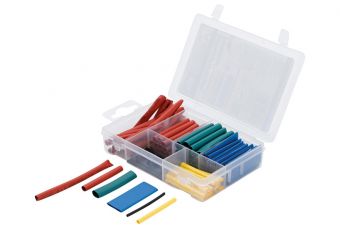 Ассортимент термоусадочной трубки | цветные | 90 шт. (88150)