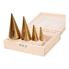 Набор ступенчатых сверл по металлу 4шт (22617)