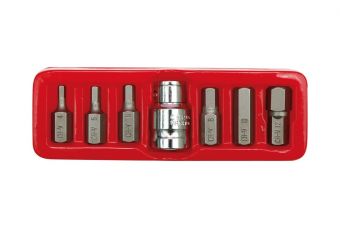 Screwdriver bit set c.v. (66710)