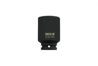 Торцевая ударная головка глубокая 6-гр. 3/4" 42мм (YT-1142)