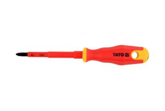 Insulated screwdriver 1000 v pz2x100 mm (YT-2826)
