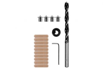 Деревянные штифты / сверла, центральные маркеры, пробки 6 мм | 17 шт. (YT-44112)