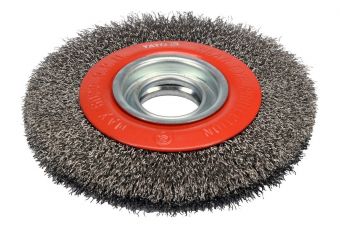 Wire brush 150mm diam. 32mm inox (YT-47554)