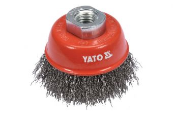 Щетка чашечная 65мм, для УШМ, М14 INOX (YT-47658)