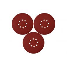 Шлифовальная бумага (липучка) круглая с отверстиями 240 мм / P240 | 3 шт. (YT-83467)