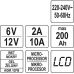 Electronic battery charger 6v/2a, 12v/10 (YT-83002)