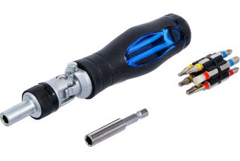 Joint Screwdriver Bit Set | with Ratchet Spinner Handle, reversible | 14 pcs. (70053)