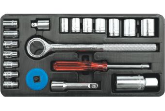 Sockets 4-17mm 1/2" & 3/8" 21pcs (58210)