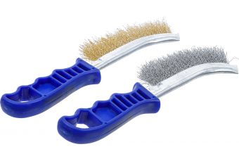 Набор щеток из стальной проволоки | сталь и сталь с латунным покрытием | 260 мм | 2 шт. (71033)
