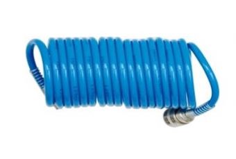 Pneumatic spiral hose PE / with fittings 5x8 mm 10 m (50810PE)