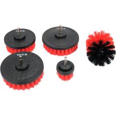 Набор насадок-щёток для дрели, HEX, 5шт. (YT-47777)