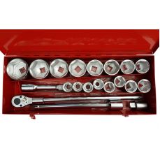 Набор головок 6 гранн. | 25 мм (1") привод | 30-80 мм | 21 шт. (SK1387)