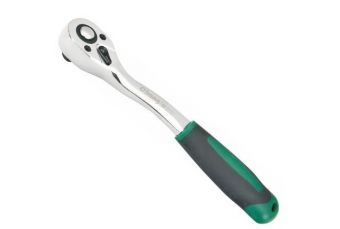 3/8" Dr. Quick-release ratchet curved, L=160mm 72 teeth (CL305602)