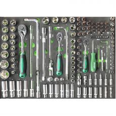 Набор торцевых ключей 1/4" + 3/8" + 1/2" 127шт  (CL106201)