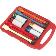 Набор торцевых головок для гаек колес с глубоким ударом 1/2" 8шт (110-135Нм) (AT6009)