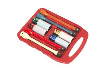 Набор торцевых головок для гаек колес с глубоким ударом 1/2" 8шт (110-135Нм) (AT6009)