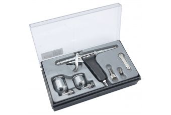 Аэрограф Ø0,2 мм с аксессуарами (CB1105)