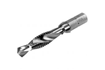 Комбинированный сверлильный метчик HSS - 1/4" HEX - M8x1.25 (L=51мм)(3102005)