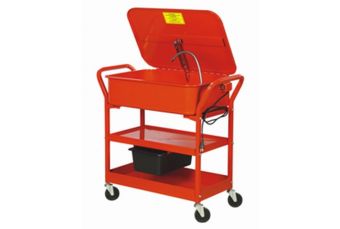 Mazu detaļu / | detaļu mazgāšana riteņi, plaukti | noņemams | augšdaļa 20 galoni / 90 L (RPW-20G)
