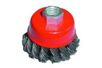 Twisted knot bowl cup wire brush - Ø 65mm(YL110065)