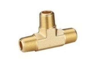 T-shaped connector M. External thread 1/4" x M. External thread 1/4" x M. External thread 1/4" (6T14)