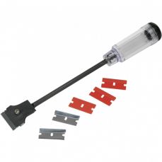 СКРЕБОК ДЛЯ СТЕКЛА (УДЛИНЕННЫЙ) СО СМЕННЫМИ ЛЕЗВИЯМИ (AT5205)