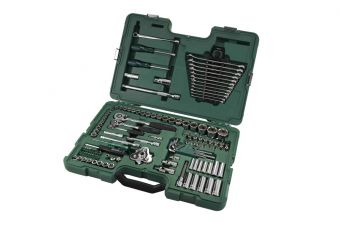 Набор торцевых ключей 1/4" + 3/8" + 1/2", 122 шт. (S09014A)