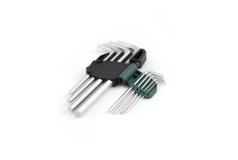 Ключ шестигранный L-образный длинный набор 9шт. (1.5-10) (S09107A)