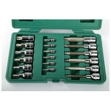 Набор головок 1/4" + 1/2" Dr. Bit (TORX) 18шт. (S09052)