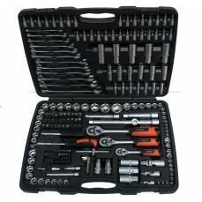 Набор насадок с 3-мя трещотками 1/4"+3/8"+1/2", 216 пр. (KR121216A)