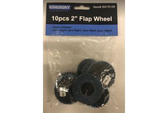 Лепестковое колесо | Ø 50 мм | K 40/60/80/120 | 10 шт. (SK70126)