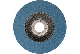 Круг лепестковый торцевой в изогнутой форме ZIRCONIUM INOX | P36 | 125X22,2мм (ES815036)