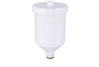 Пластиковый бачок для краскопульта (внутренняя резьба), 600 мл (HW-0.6NC)