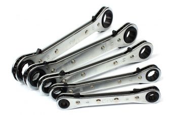 Набор ключей гаечных ключей трещотки 6-22 mm, 5 шт. (1450V)