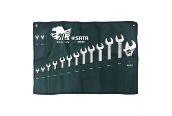 Kombinēto atslēgu komplekts 14gab. (8-24) + regulējama uzgriežņu atslēga 250 mm (S08025)